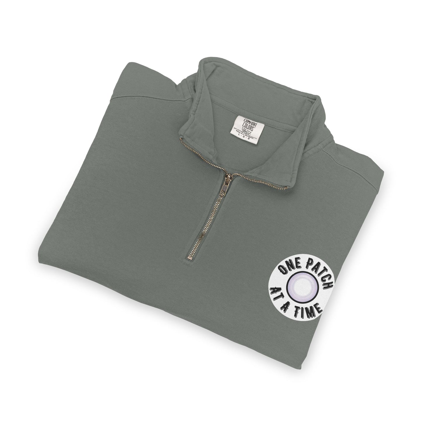 One Patch At A Time Unisex Adult Quarter-Zip Sweatshirt