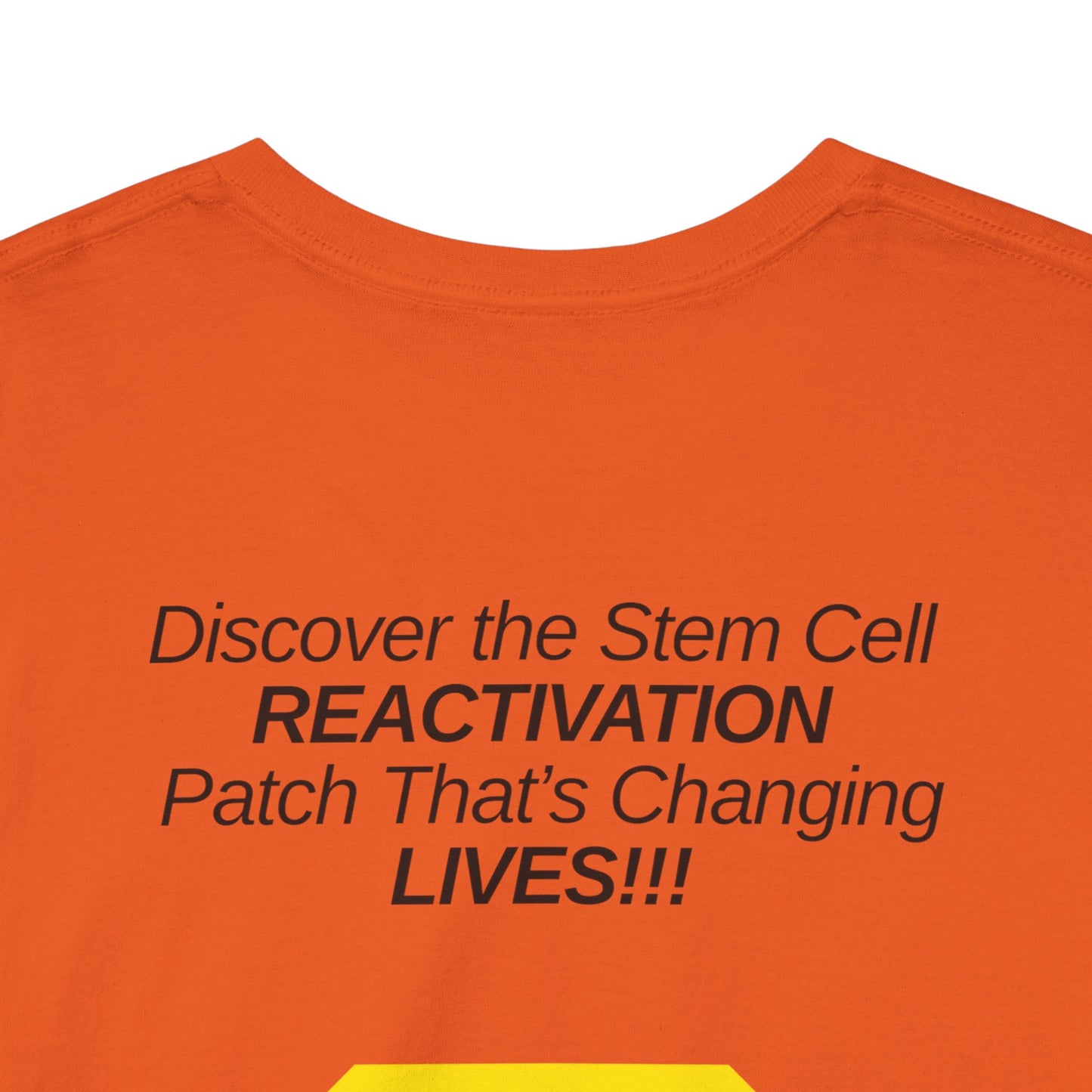 Unisex Tee for Stem Cell Reactivation Patch