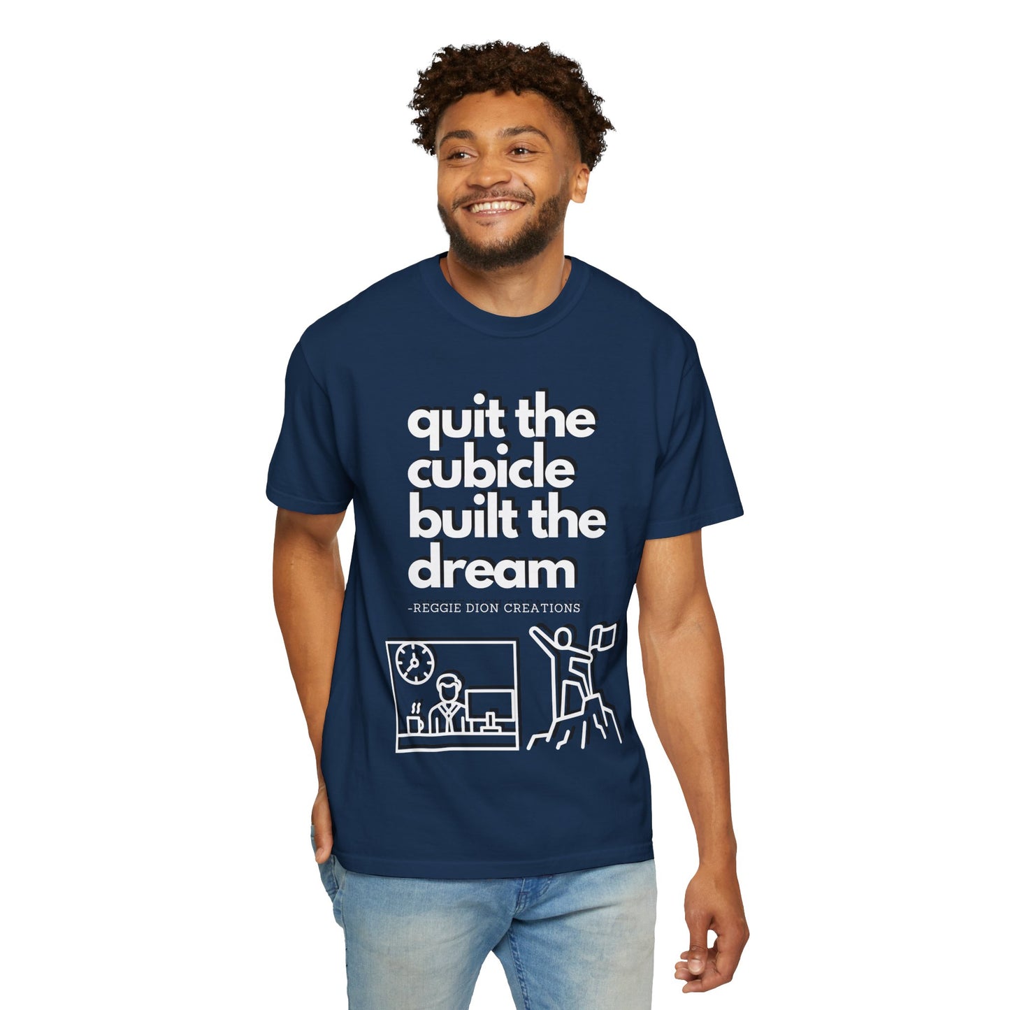 Goodbye Cubicle Unisex Garment-Dyed T-shirt