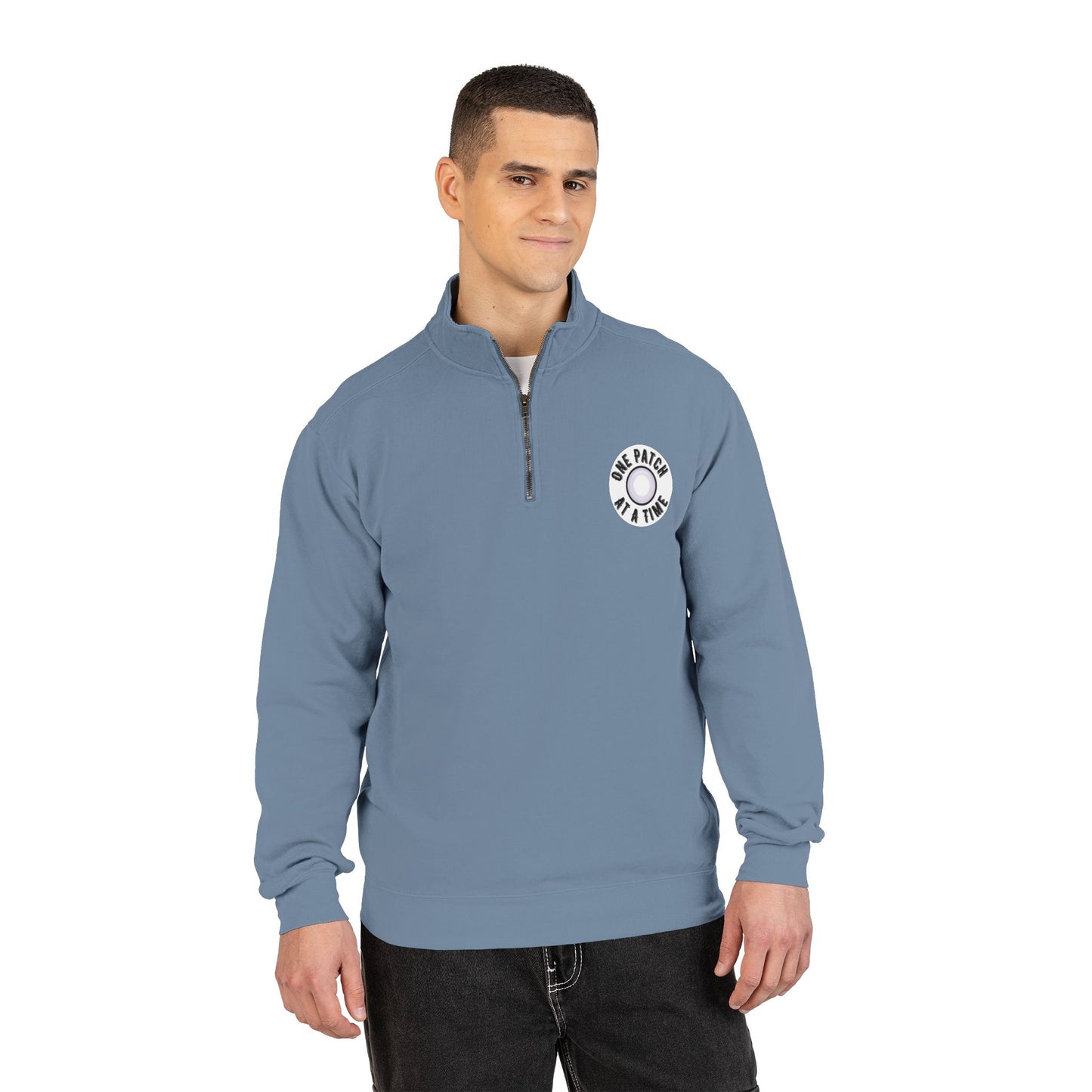 One Patch At A Time Unisex Adult Quarter-Zip Sweatshirt