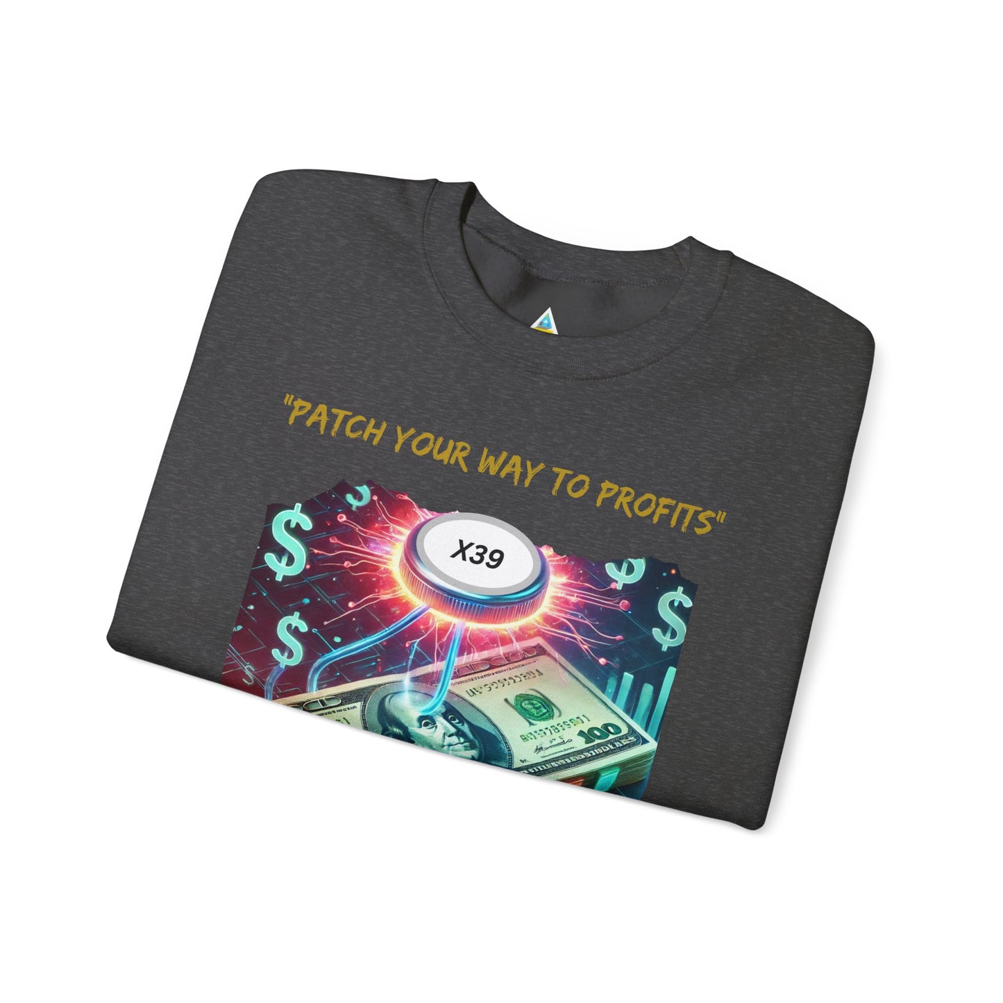 Patch Your Way To Profits Crewneck Sweatshirt