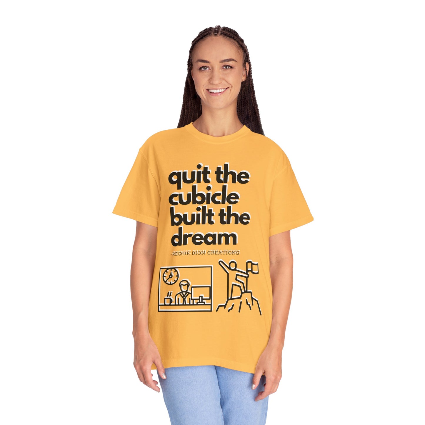Goodbye Cubicle Unisex Garment-Dyed T-shirt