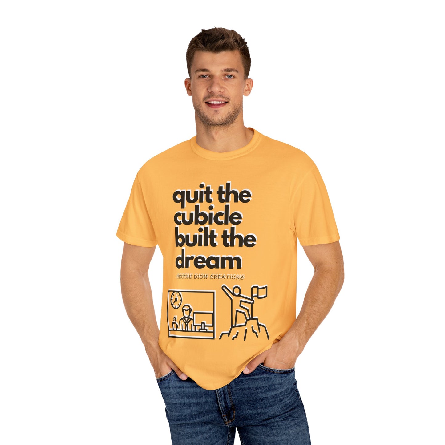 Goodbye Cubicle Unisex Garment-Dyed T-shirt