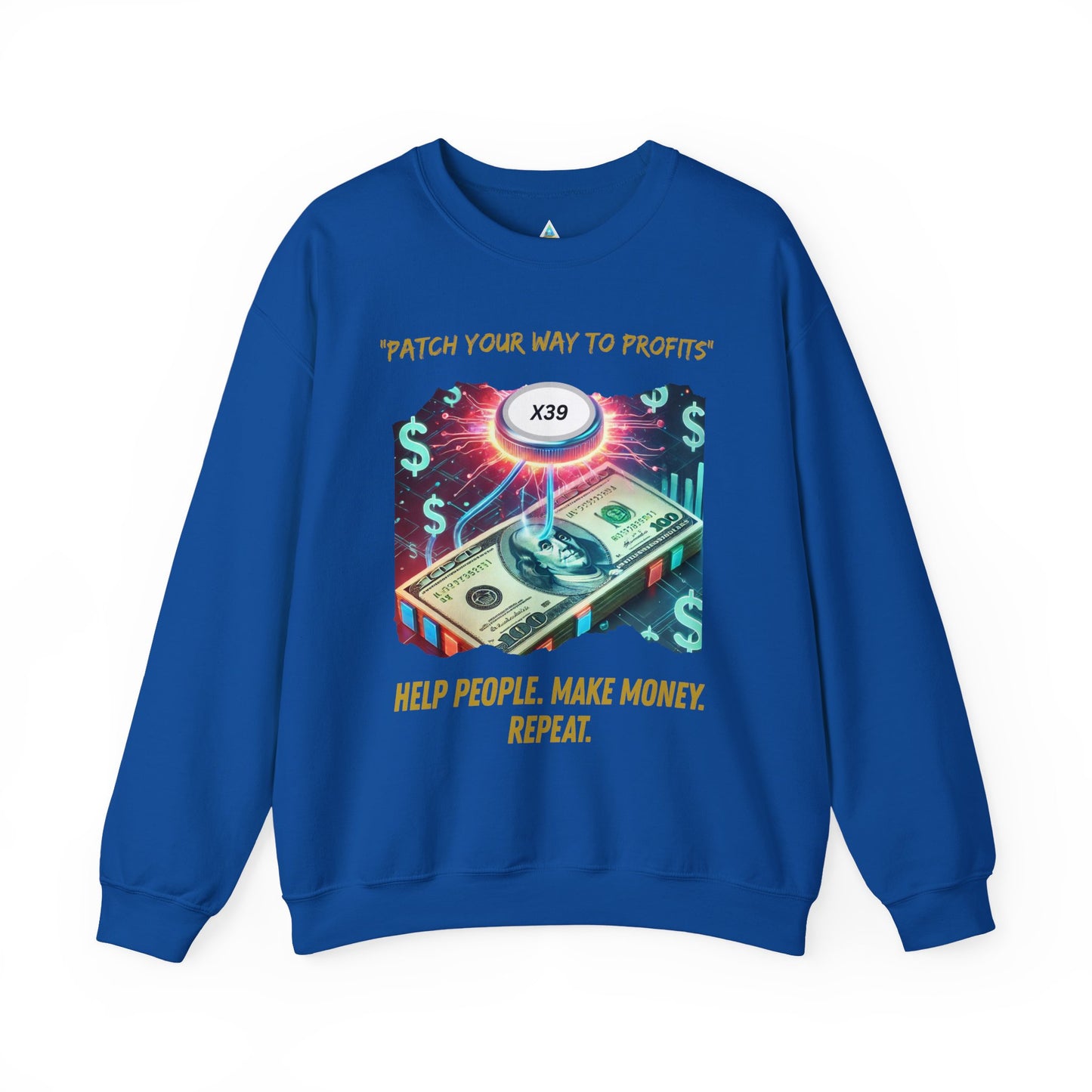 Patch Your Way To Profits Crewneck Sweatshirt