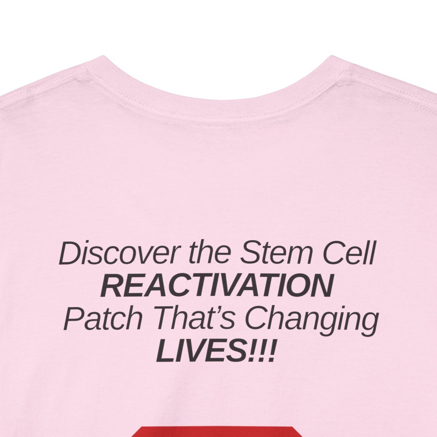 Unisex Tee for Stem Cell Reactivation Patch