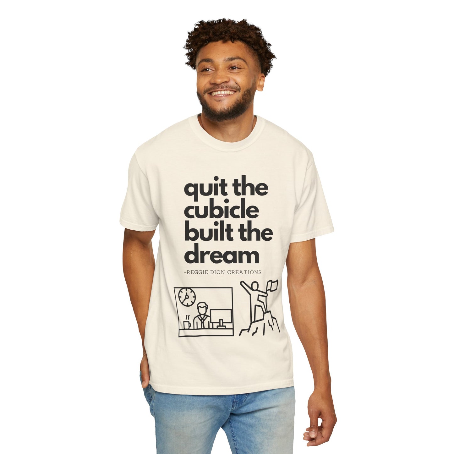 Goodbye Cubicle Unisex Garment-Dyed T-shirt