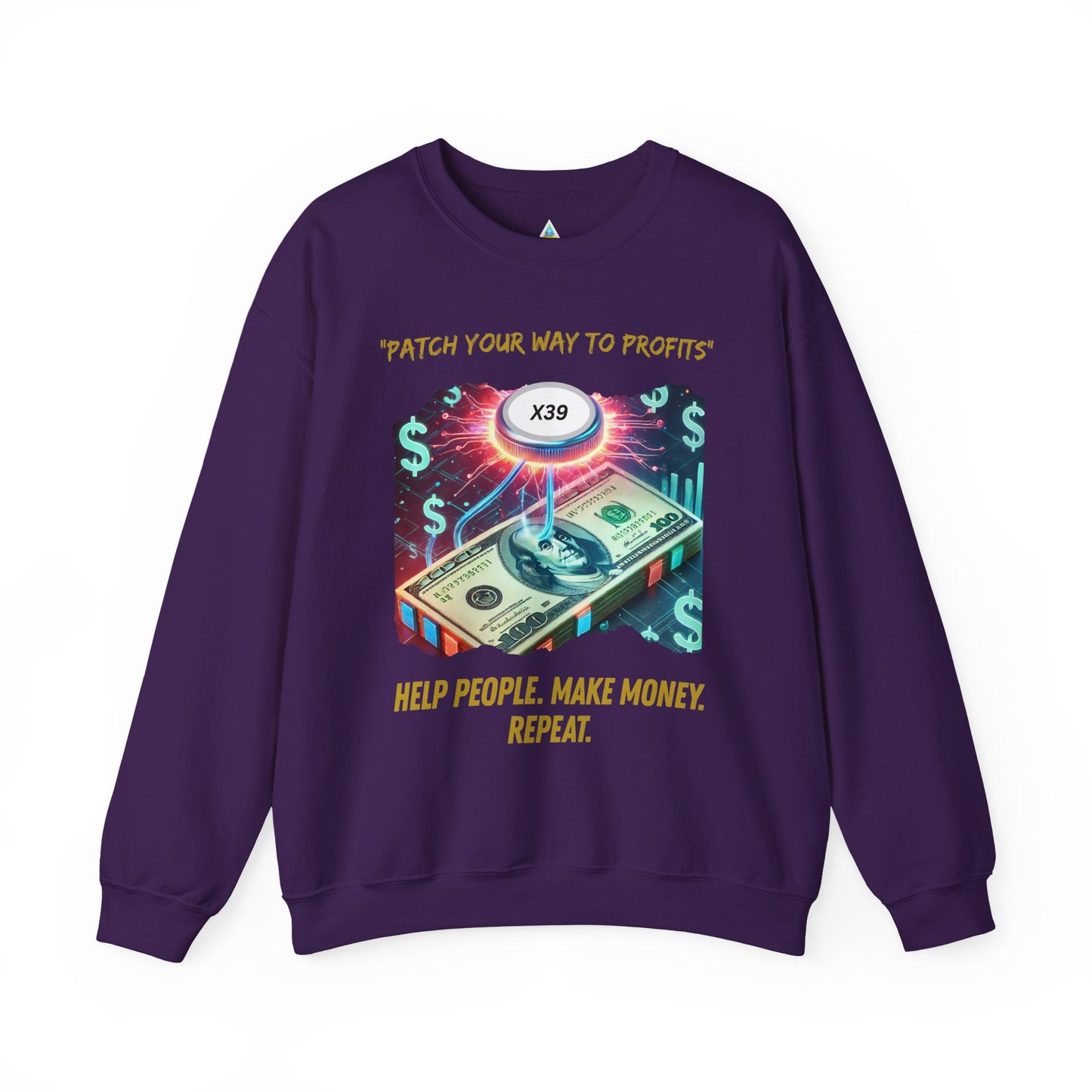 Patch Your Way To Profits Crewneck Sweatshirt