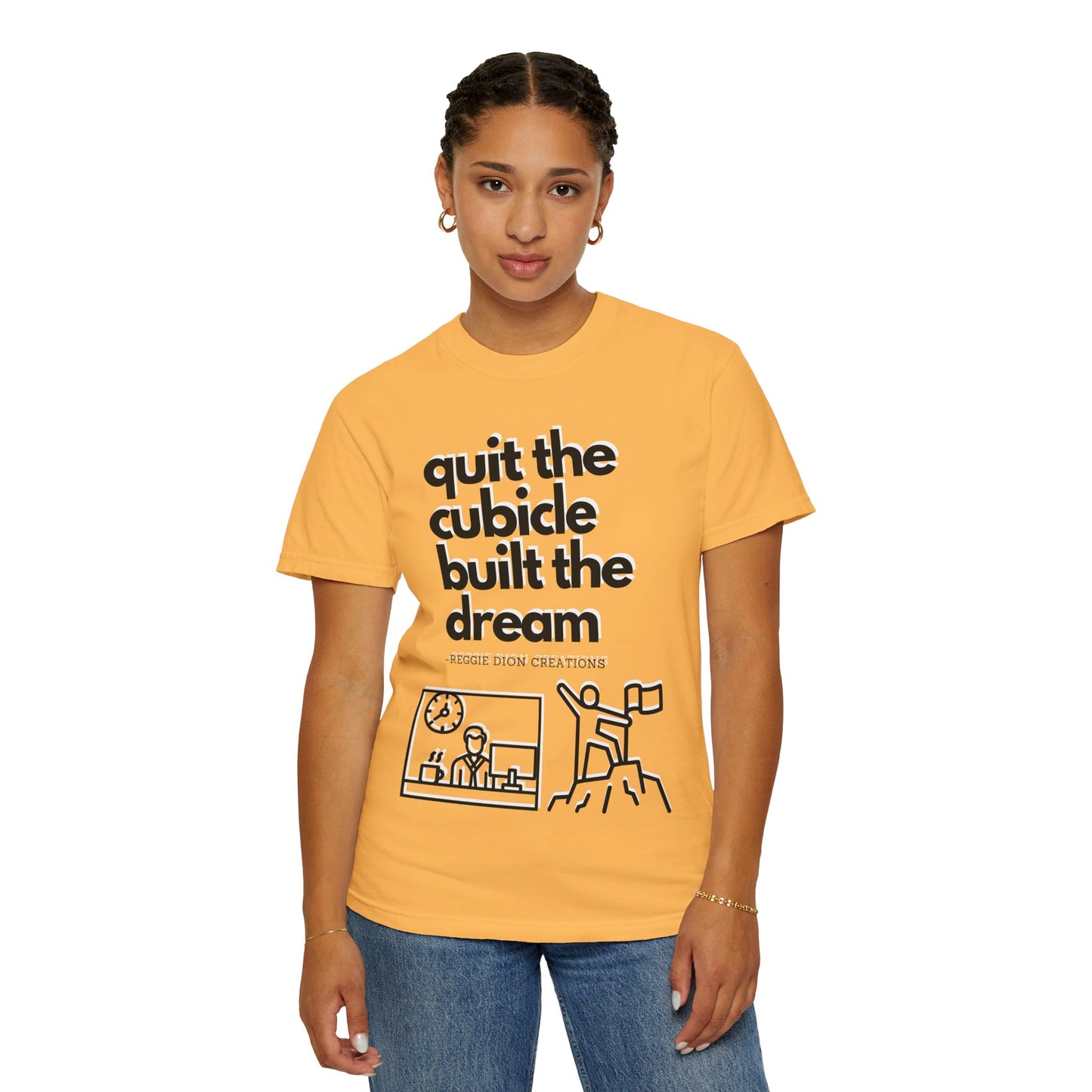 Goodbye Cubicle Unisex Garment-Dyed T-shirt