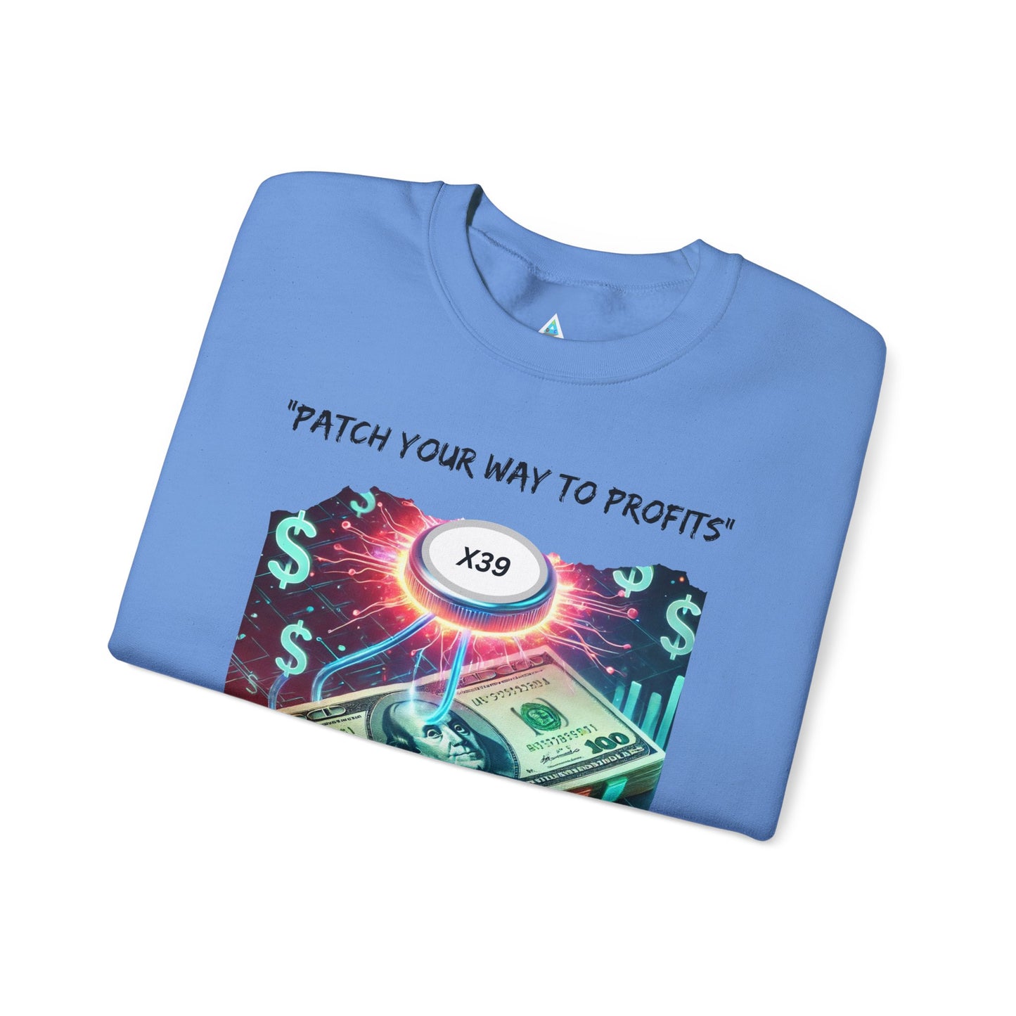 Patch Your Way To Profits Crewneck Sweatshirt