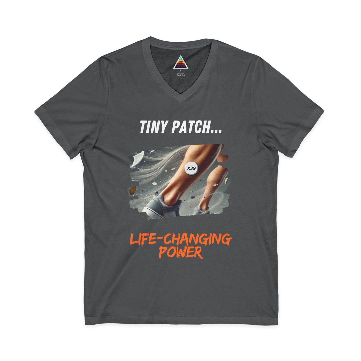 Unisex Stem Cell Reactivation Patch V-Neck Tee