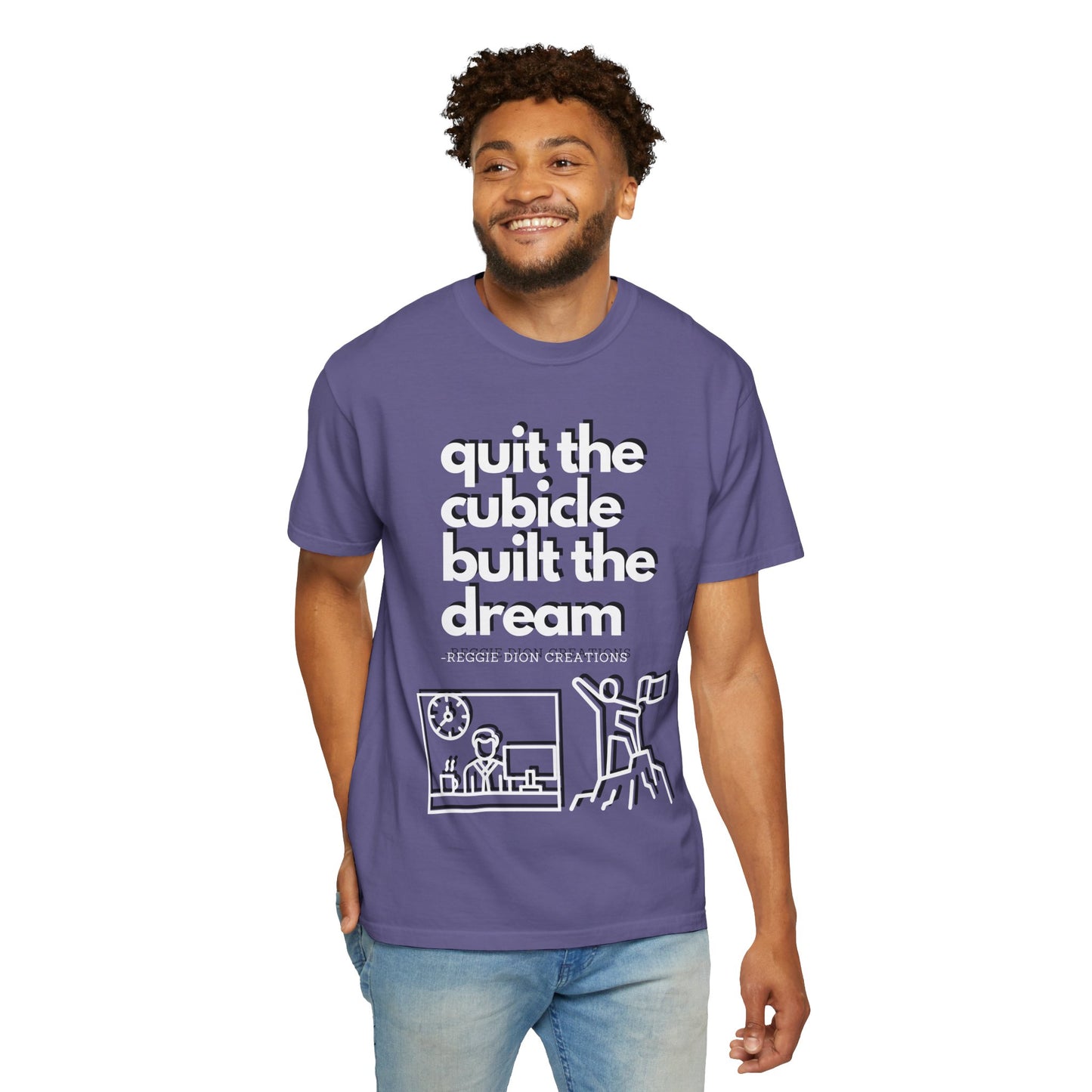 Goodbye Cubicle Unisex Garment-Dyed T-shirt