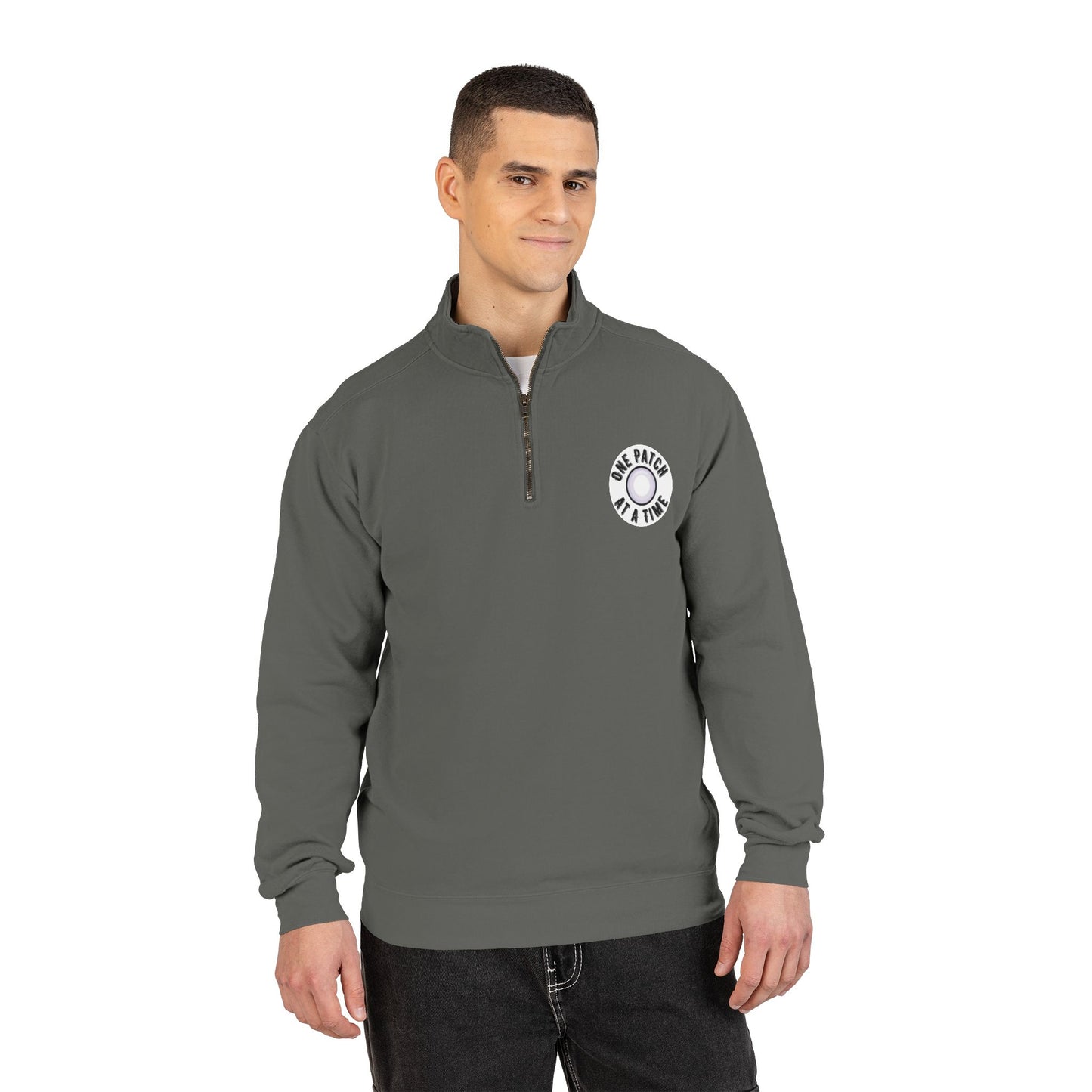 One Patch At A Time Unisex Adult Quarter-Zip Sweatshirt