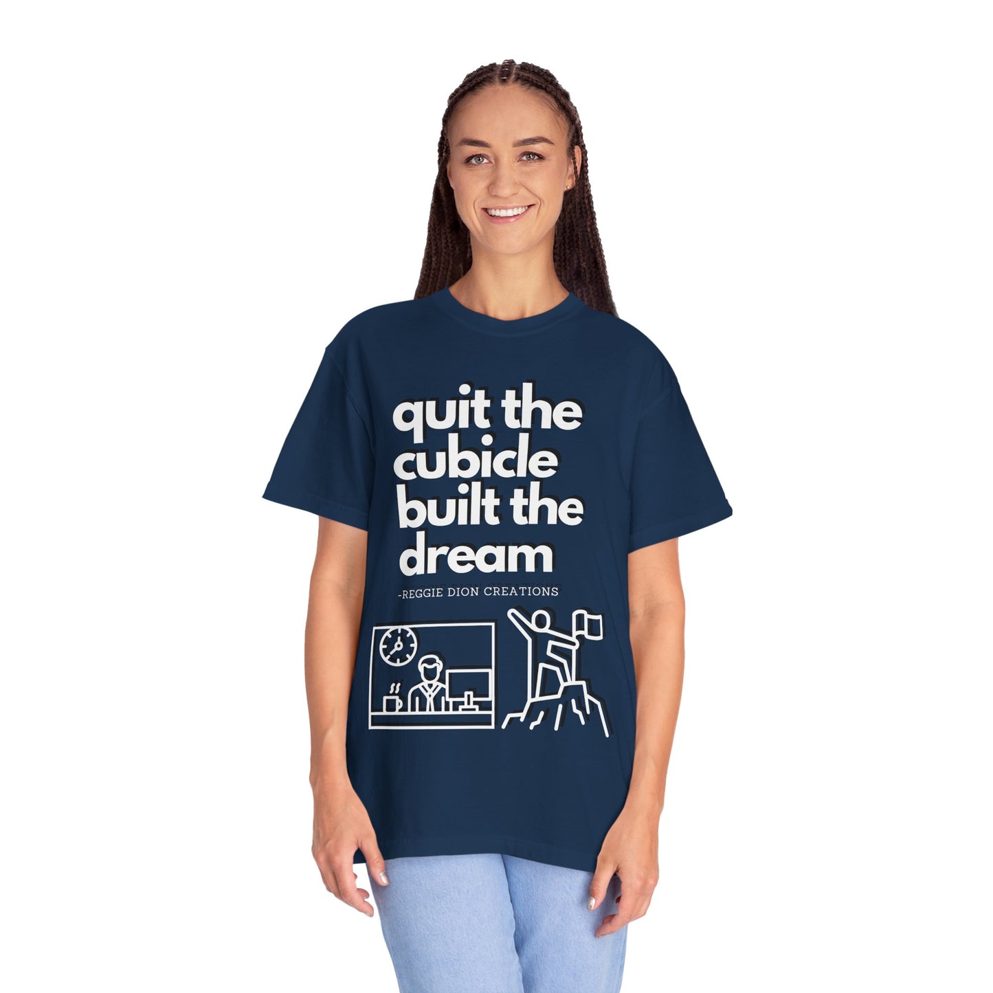 Goodbye Cubicle Unisex Garment-Dyed T-shirt