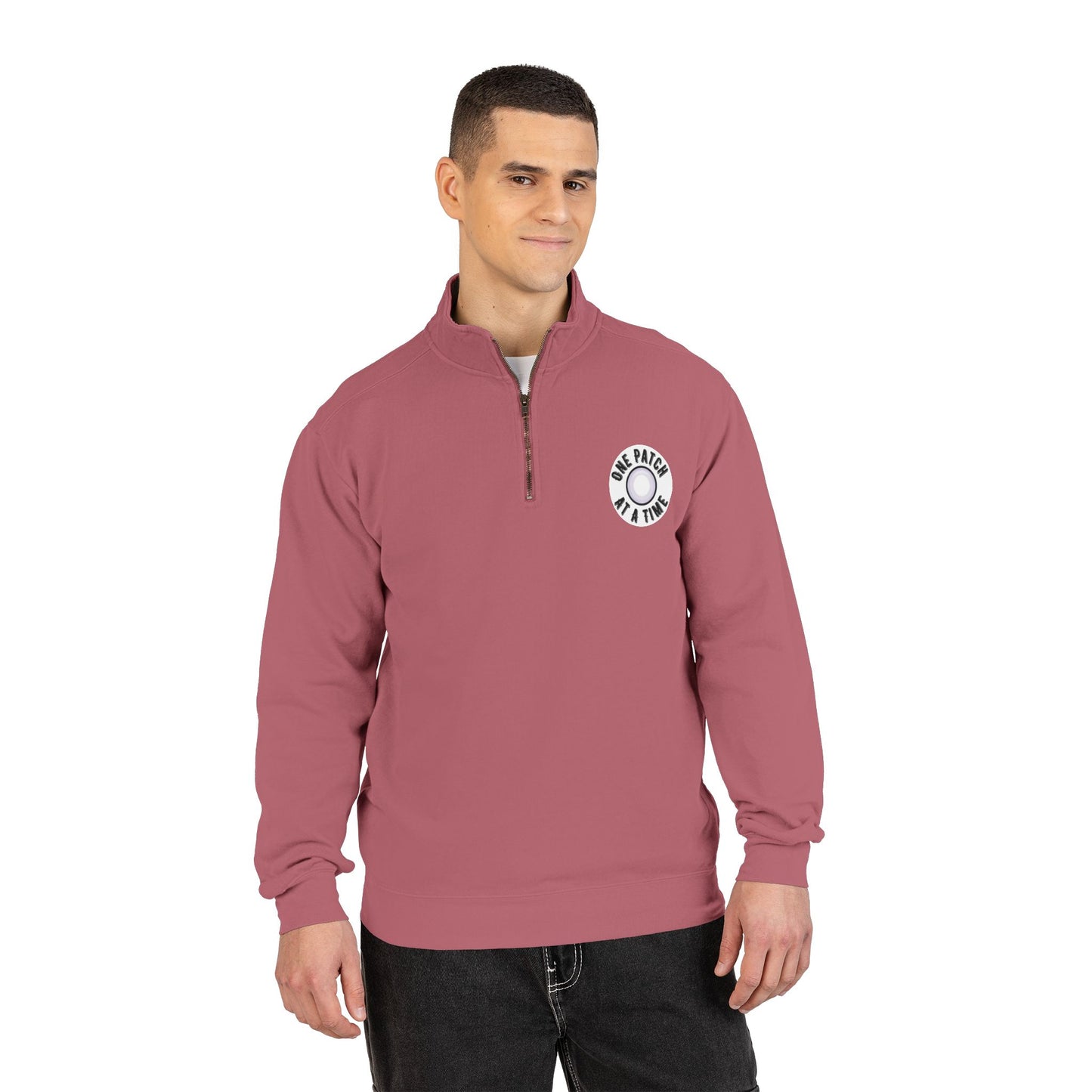 One Patch At A Time Unisex Adult Quarter-Zip Sweatshirt