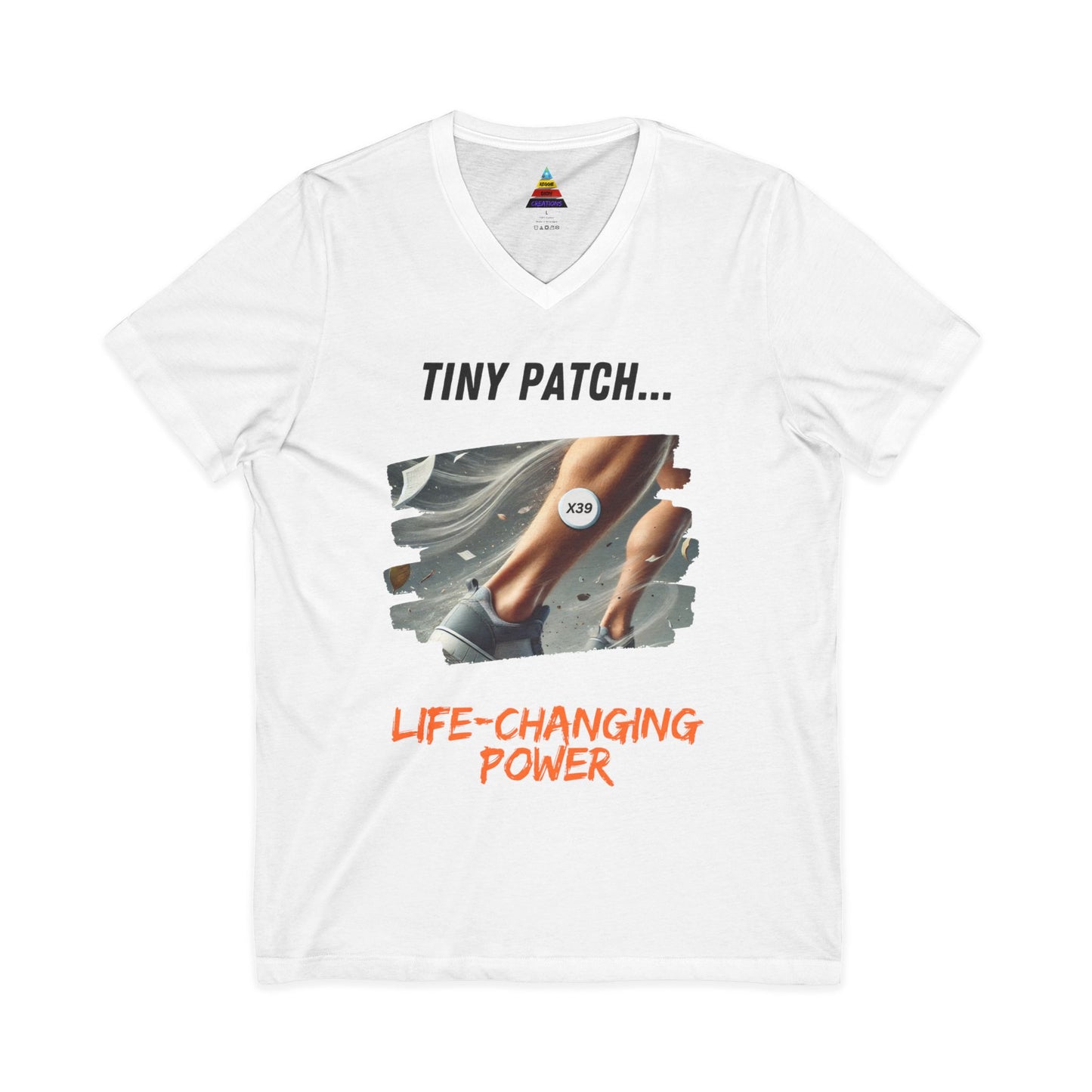 Unisex Stem Cell Reactivation Patch V-Neck Tee