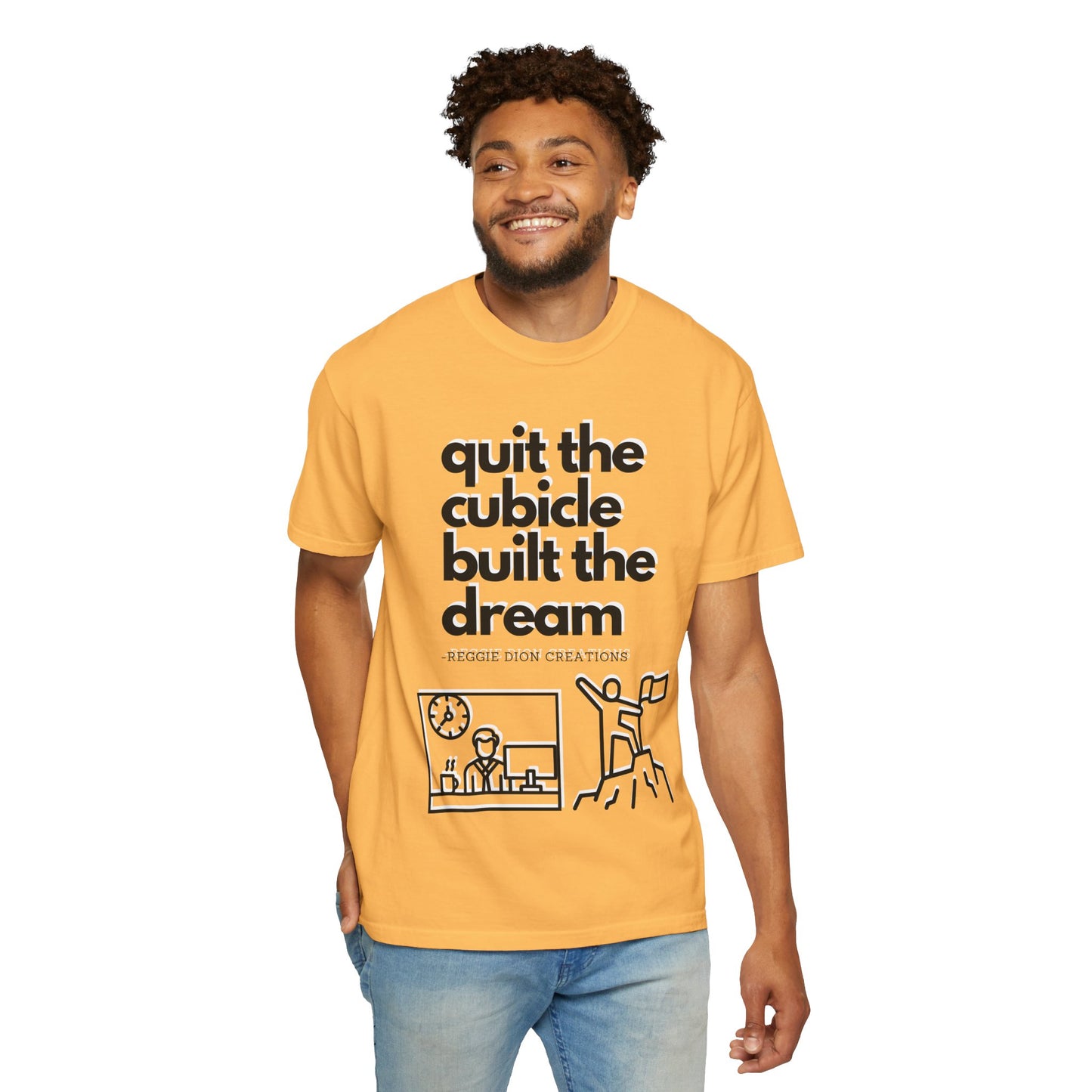 Goodbye Cubicle Unisex Garment-Dyed T-shirt