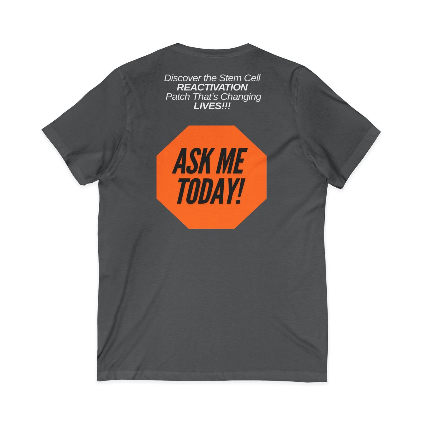 Unisex Stem Cell Reactivation Patch V-Neck Tee