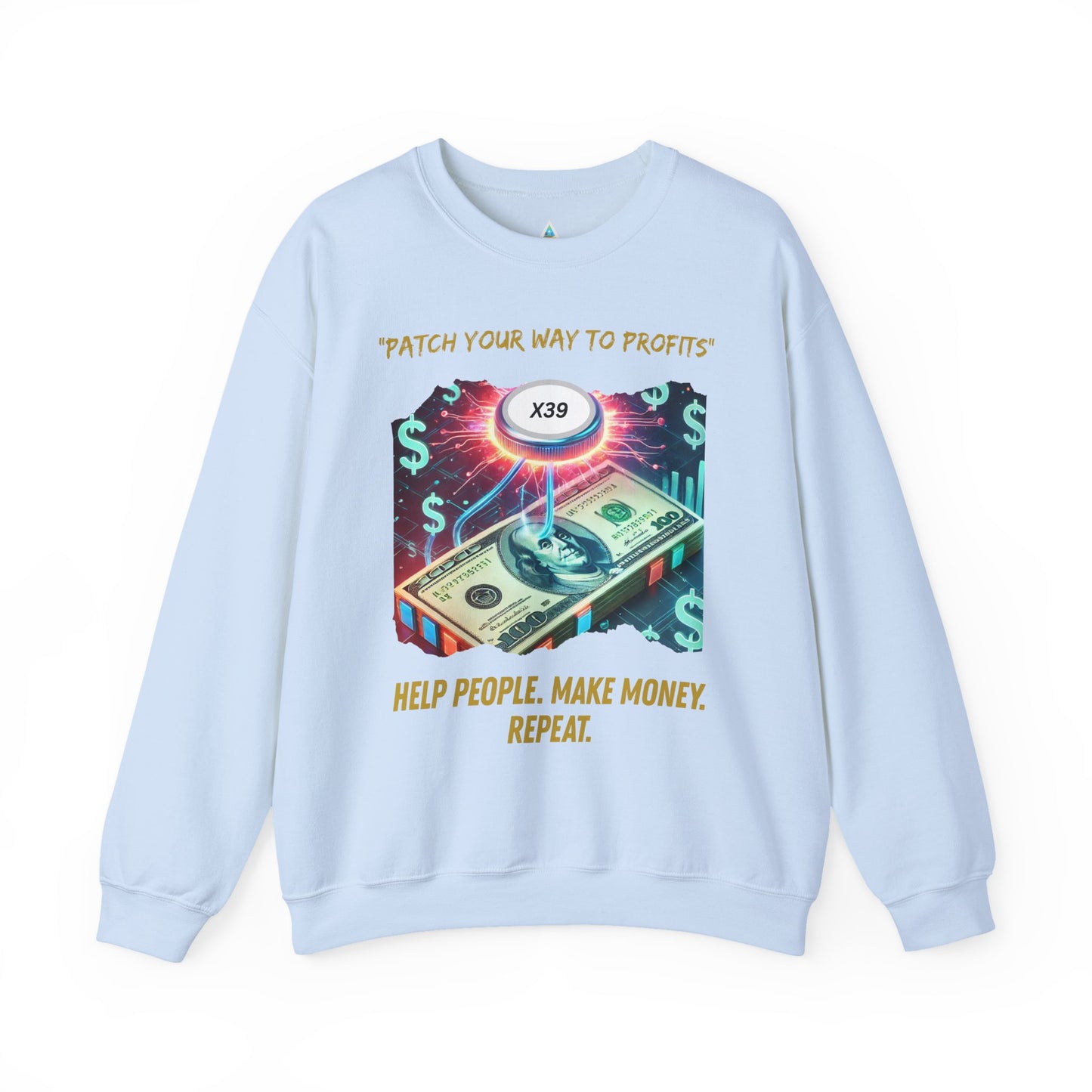 Patch Your Way To Profits Crewneck Sweatshirt