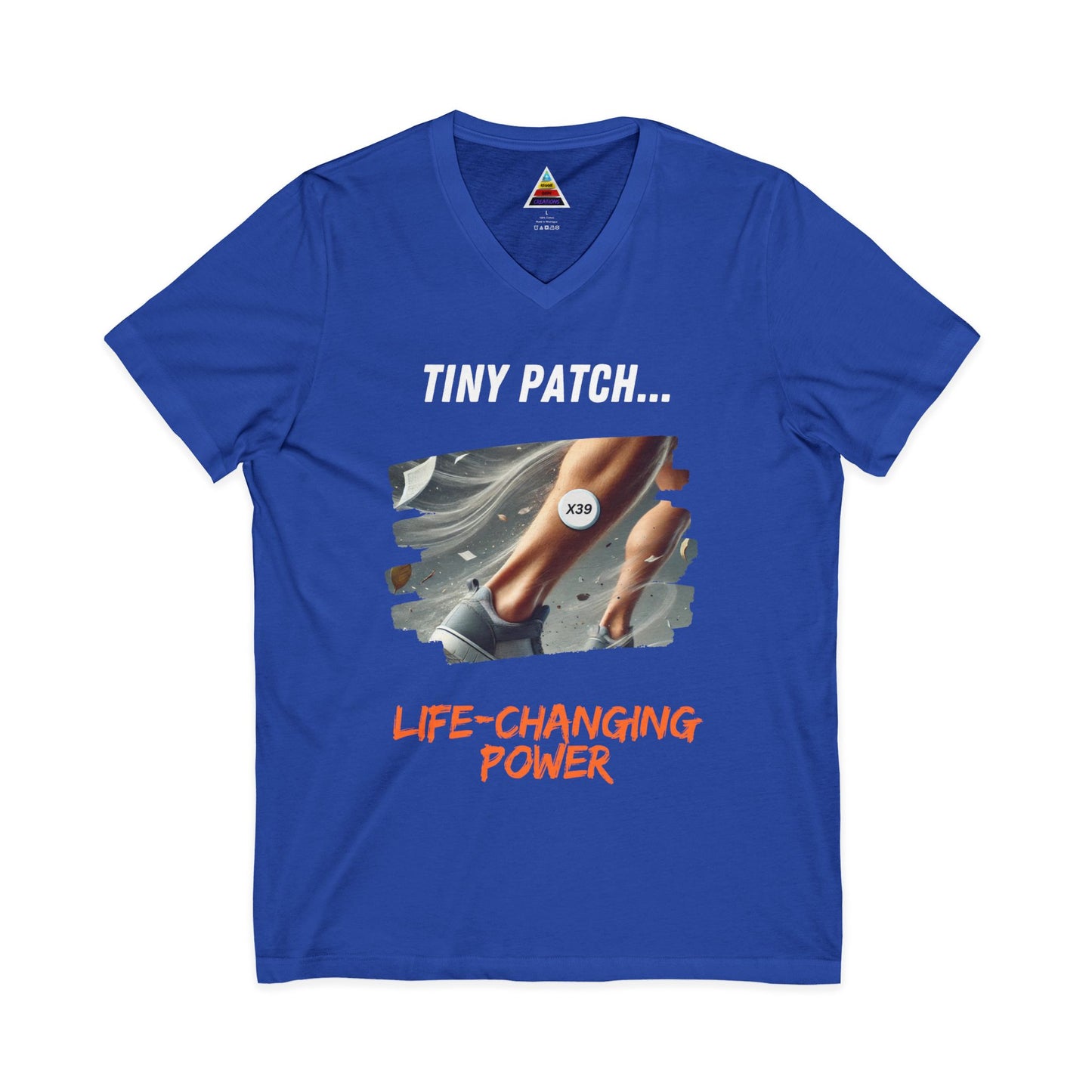 Unisex Stem Cell Reactivation Patch V-Neck Tee