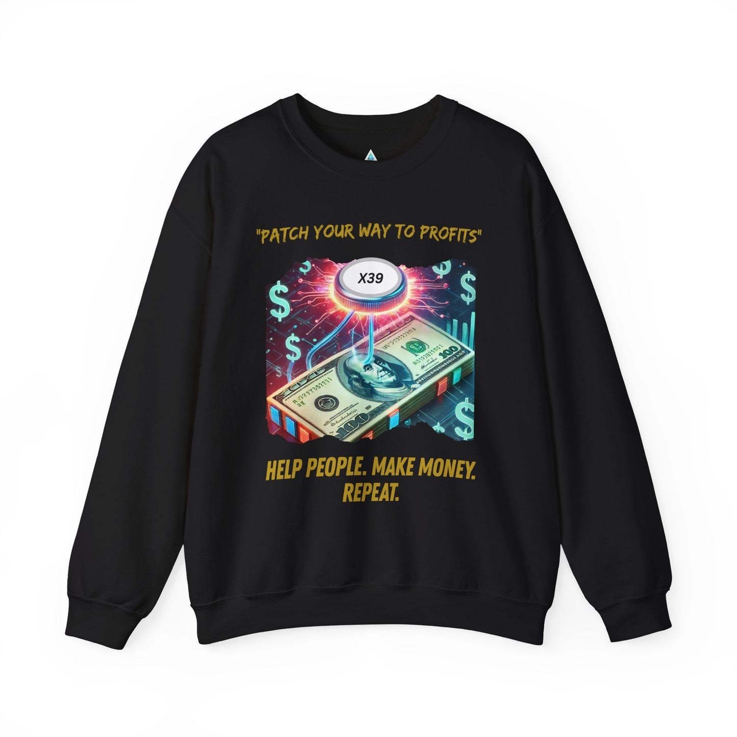 Patch Your Way To Profits Crewneck Sweatshirt