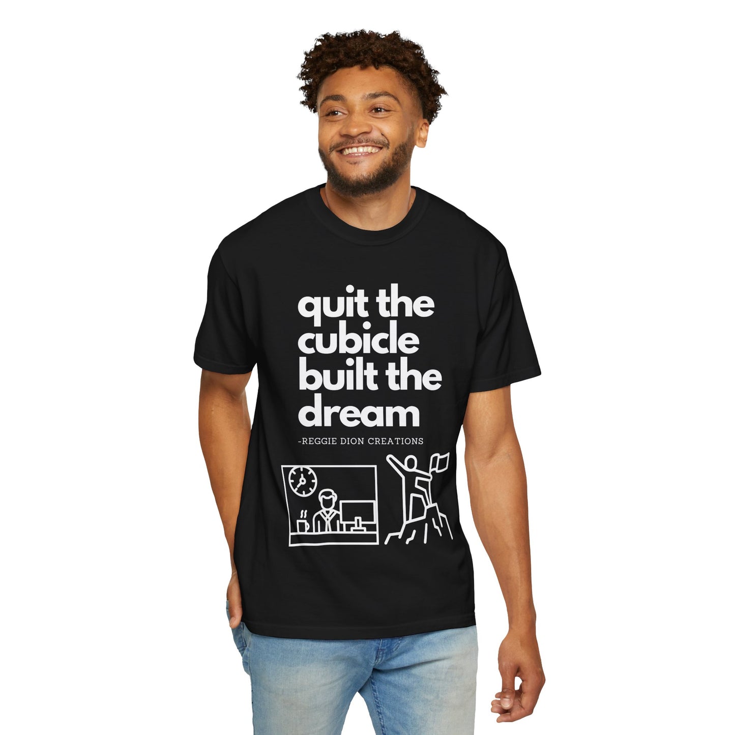 Goodbye Cubicle Unisex Garment-Dyed T-shirt