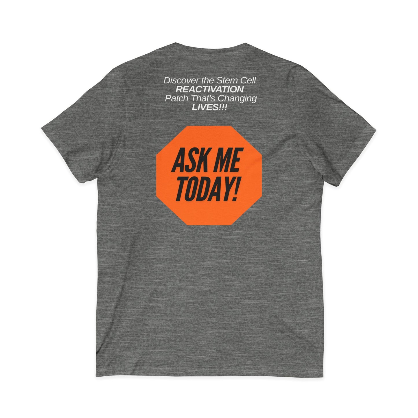 Unisex Stem Cell Reactivation Patch V-Neck Tee