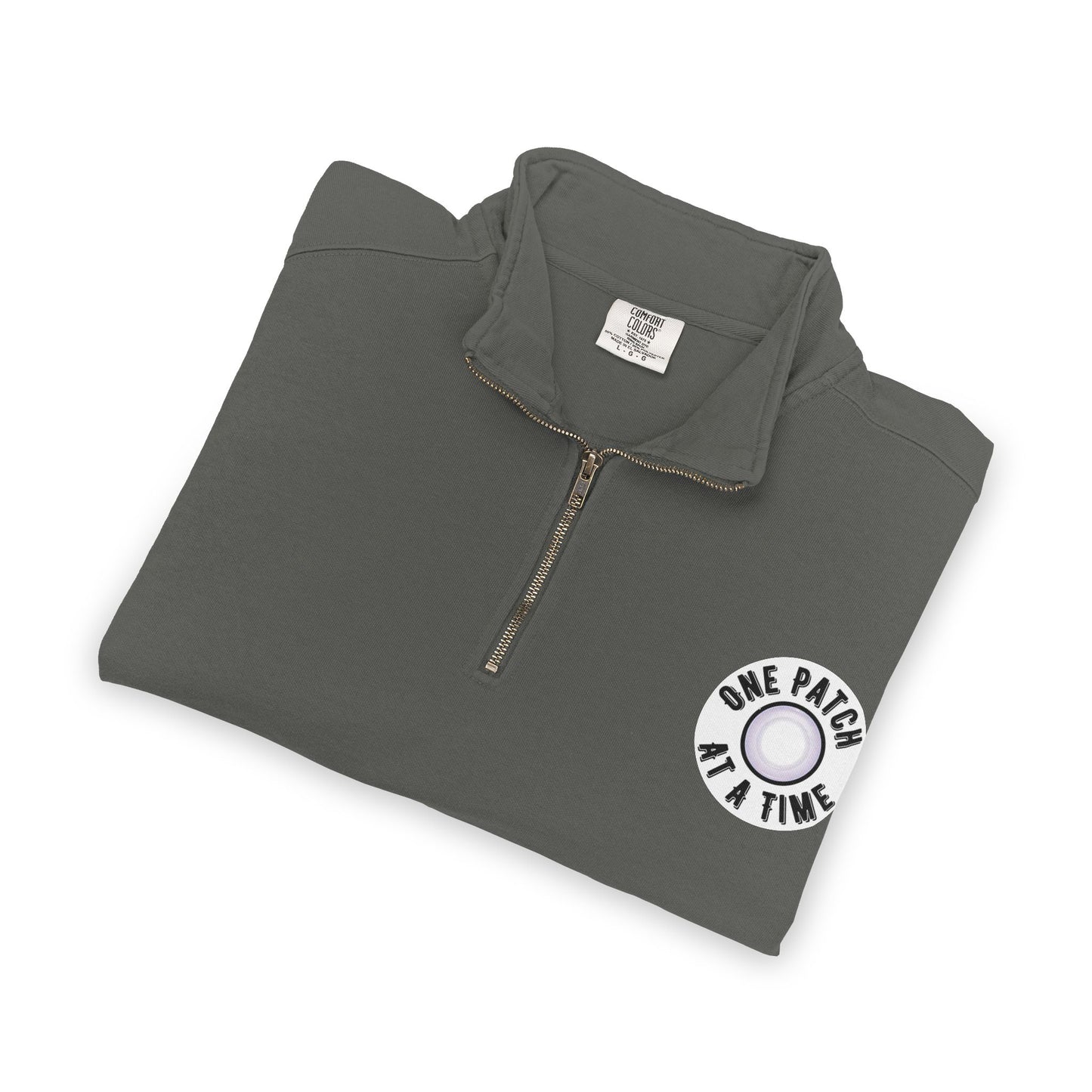 One Patch At A Time Unisex Adult Quarter-Zip Sweatshirt