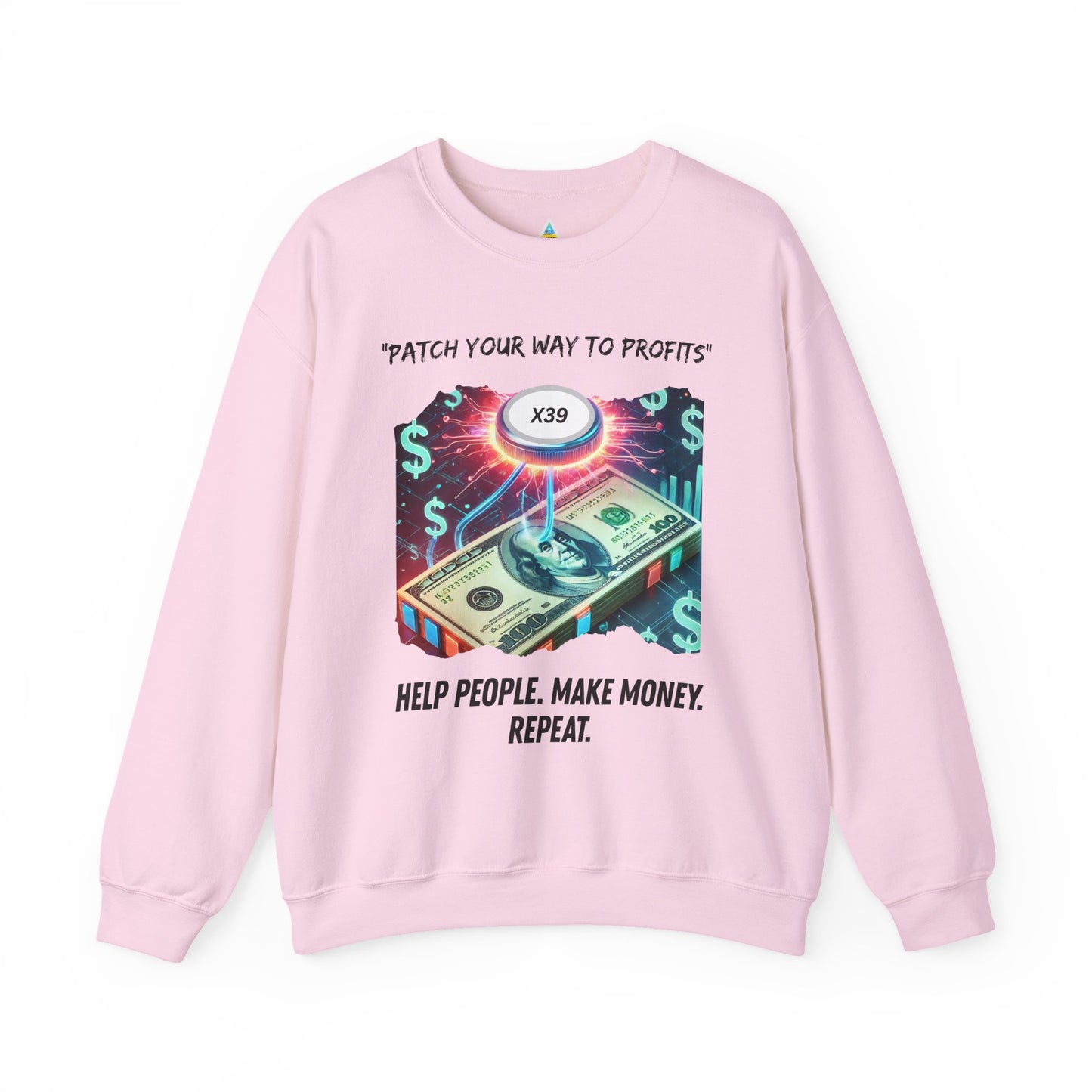 Patch Your Way To Profits Crewneck Sweatshirt