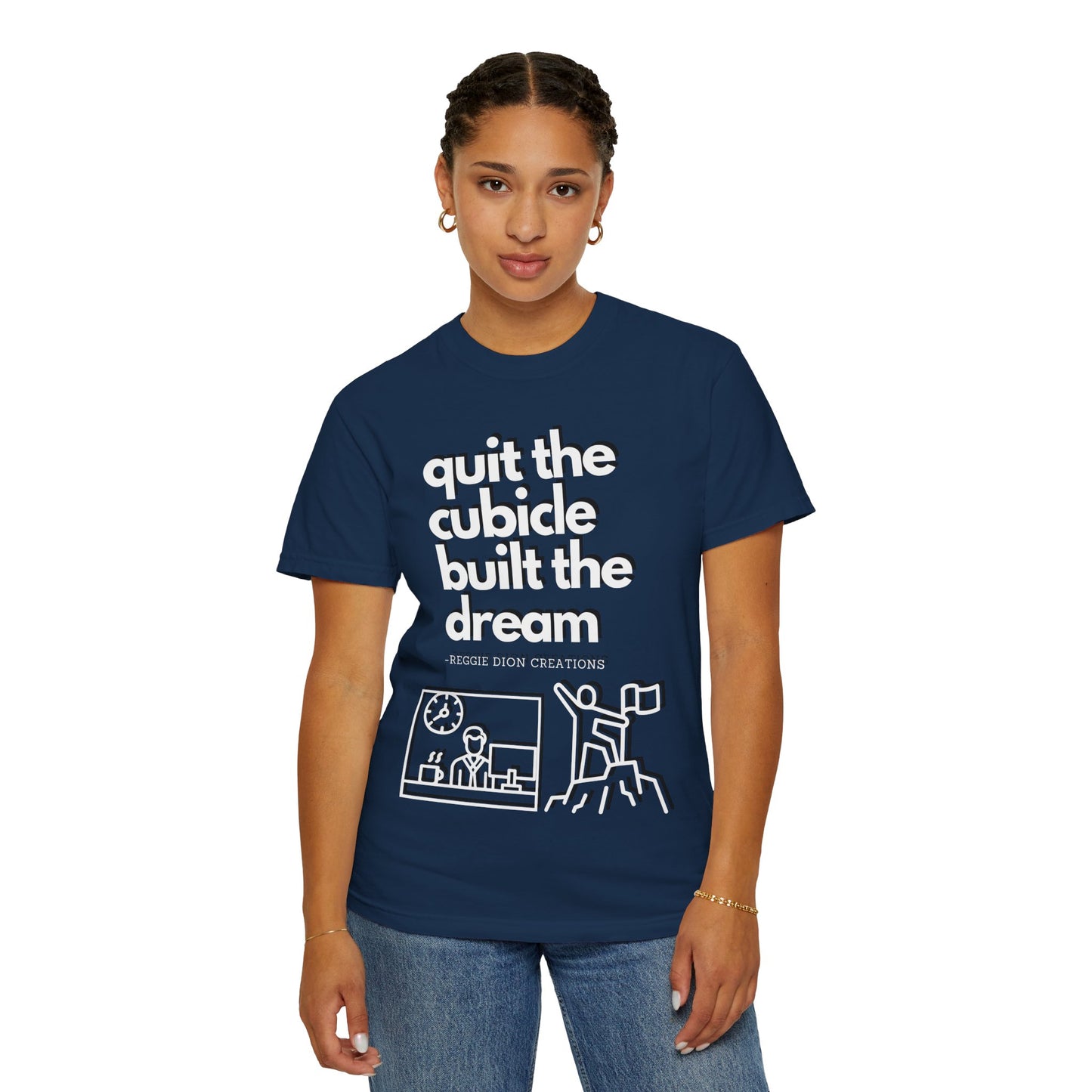 Goodbye Cubicle Unisex Garment-Dyed T-shirt