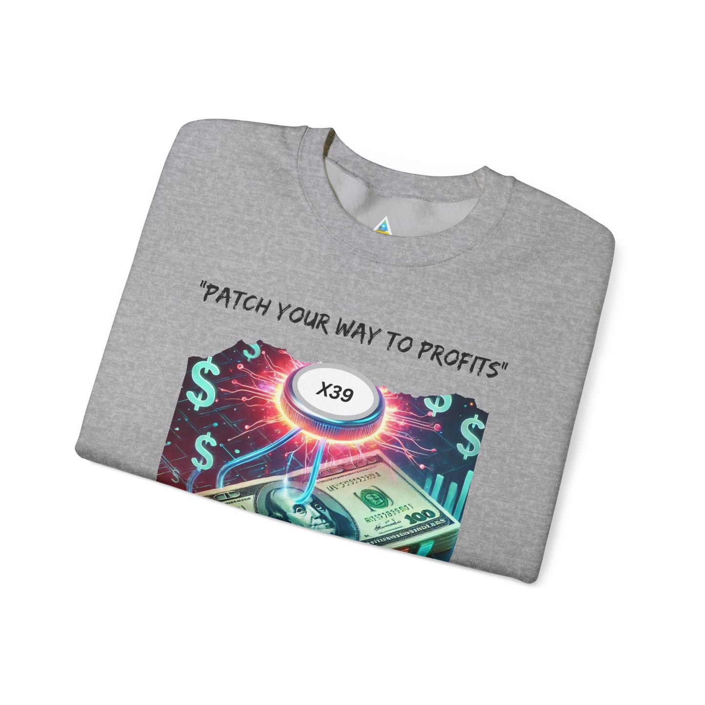 Patch Your Way To Profits Crewneck Sweatshirt