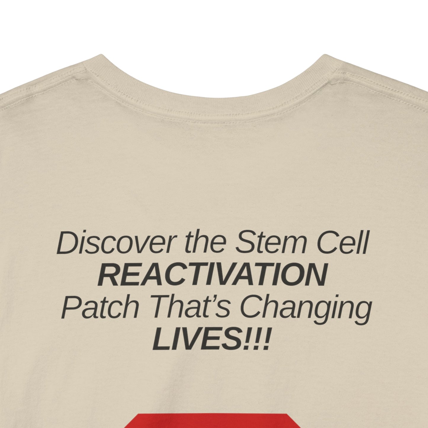 Unisex Tee for Stem Cell Reactivation Patch